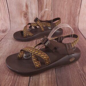 Chaco Z/2 Mens Size 12 Classic Geometric Pattern Pattern Brown Tan Sandals Beach